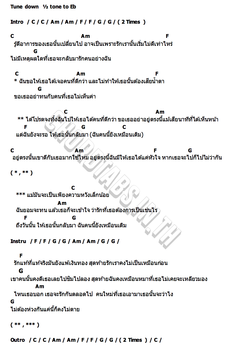 คอร์ด เหมือนเดิม Nevermild