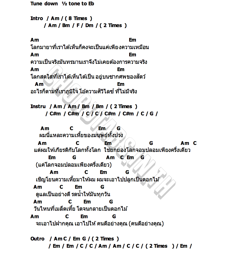 คอร์ด มนุษย์ดอกไม้ DADa
