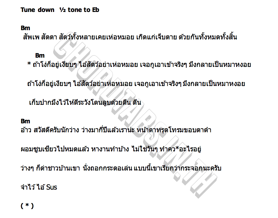 คอร์ด นักว่าง NAP THE NAP