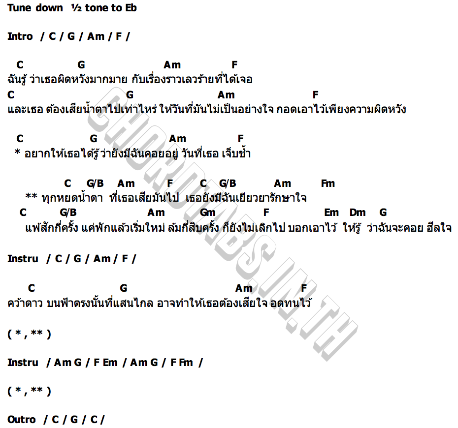 คอร์ด รักษา (Healing) Gemini  Fourth  Ford  Satang