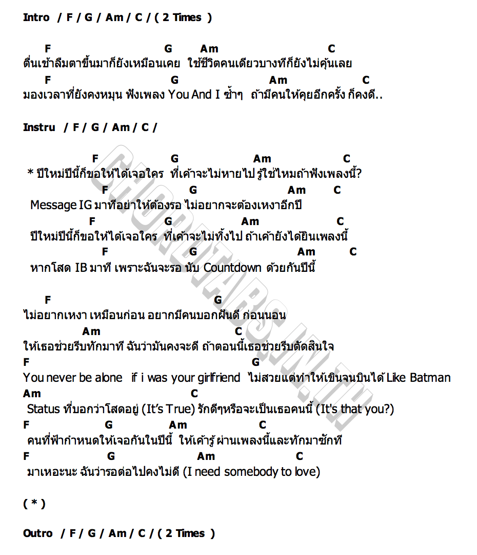 คอร์ด ไปหมี่ MUSIC OC