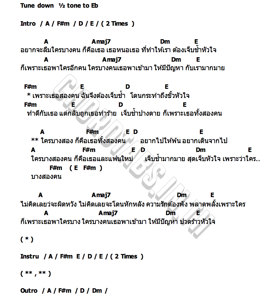 คอร์ด ใครบางสองคน อีฟ โมโน