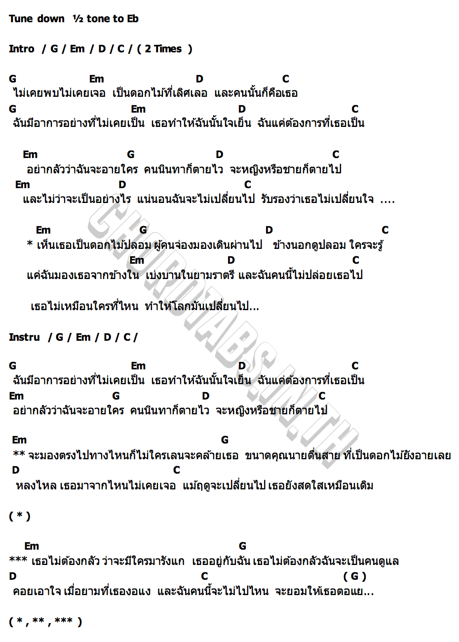 คอร์ด ดอกไม้ปลอม MADDUBNA PTmusic X ZLATIME PTmusic