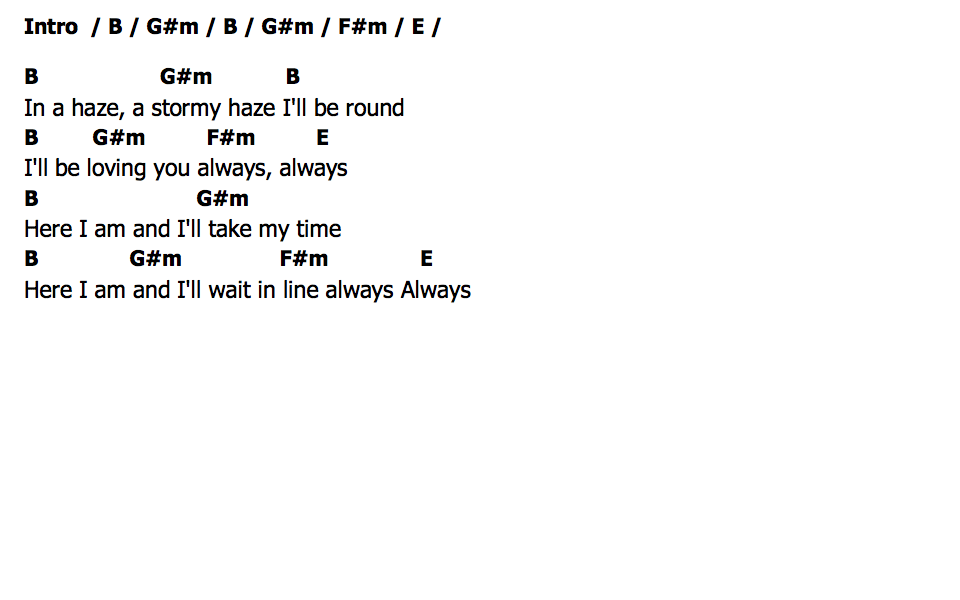 คอร์ด Parachutes Parachutes