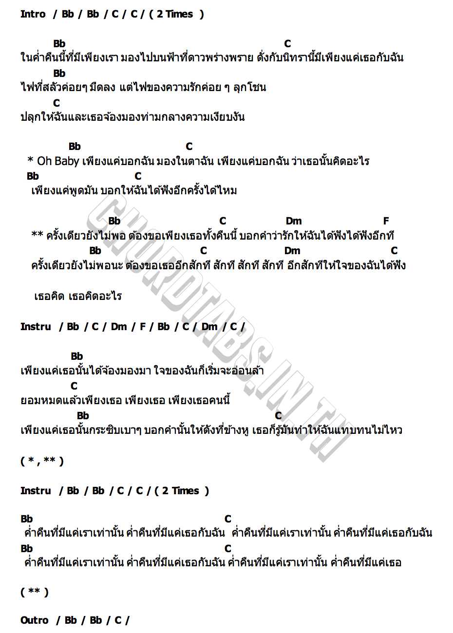 คอร์ด ครั้งเดียวยังไม่พอ (Repeat) LYNX