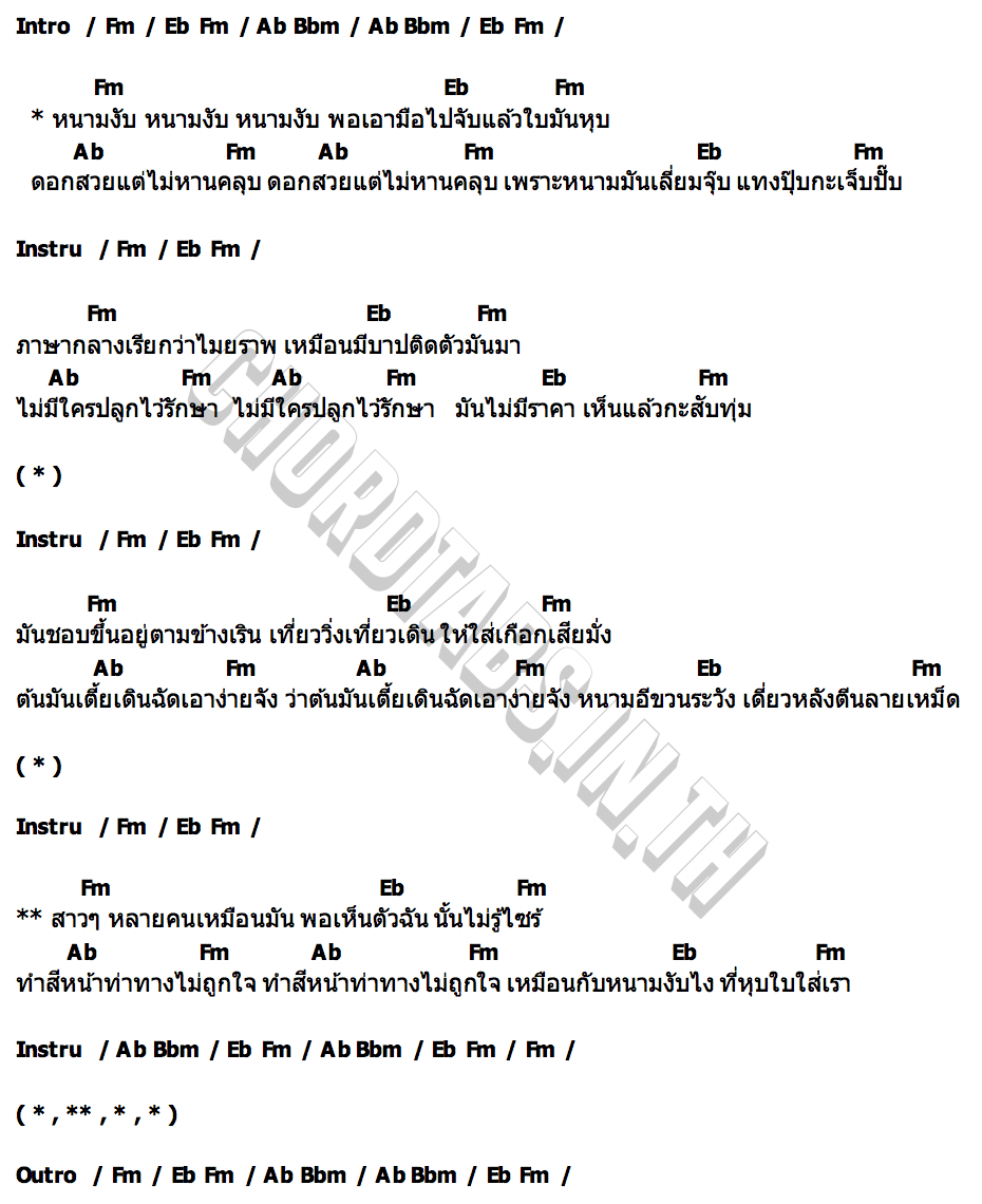คอร์ด หนามงับ ริกกี้