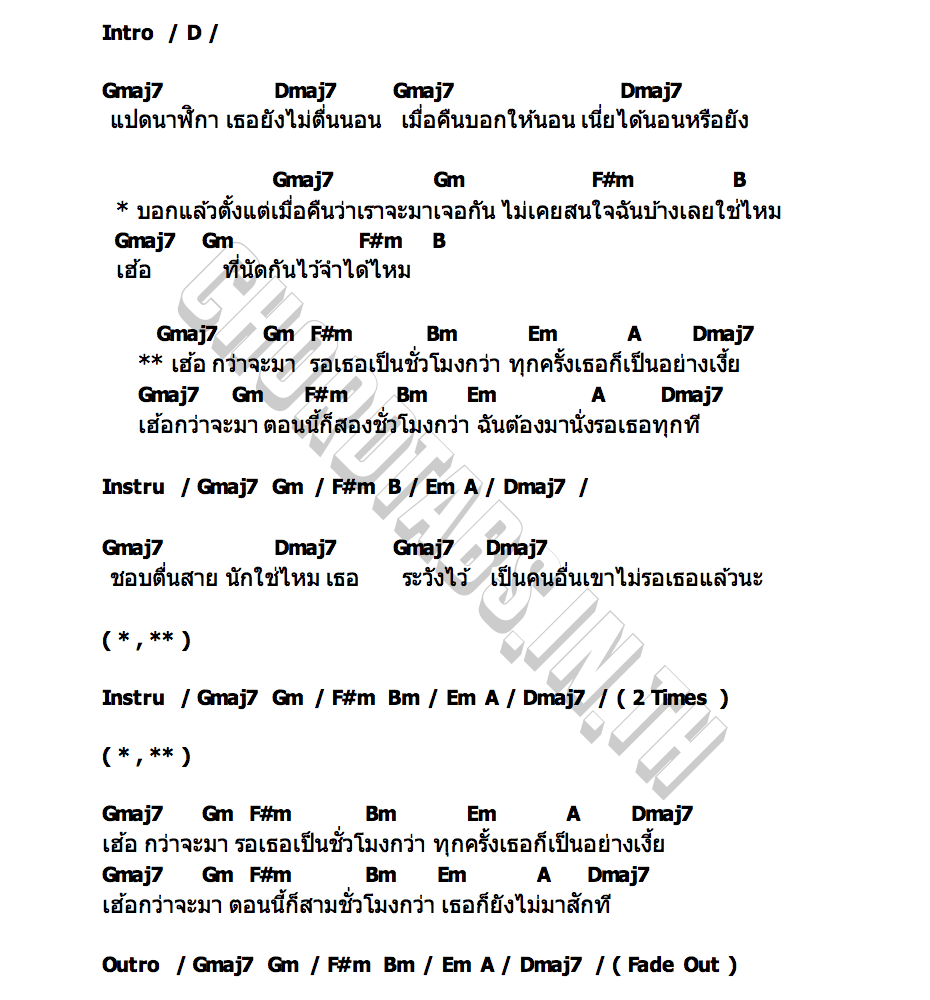 คอร์ด กว่าจะมา LOST CHIPS