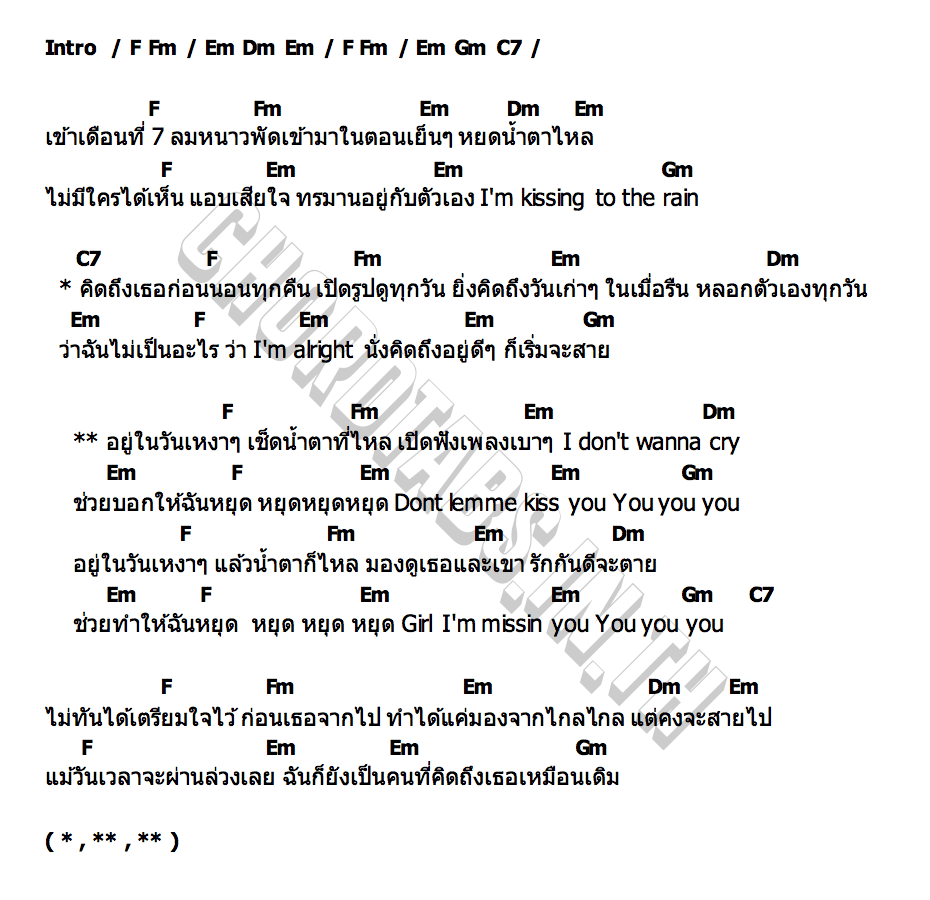 คอร์ด Seven YORCH