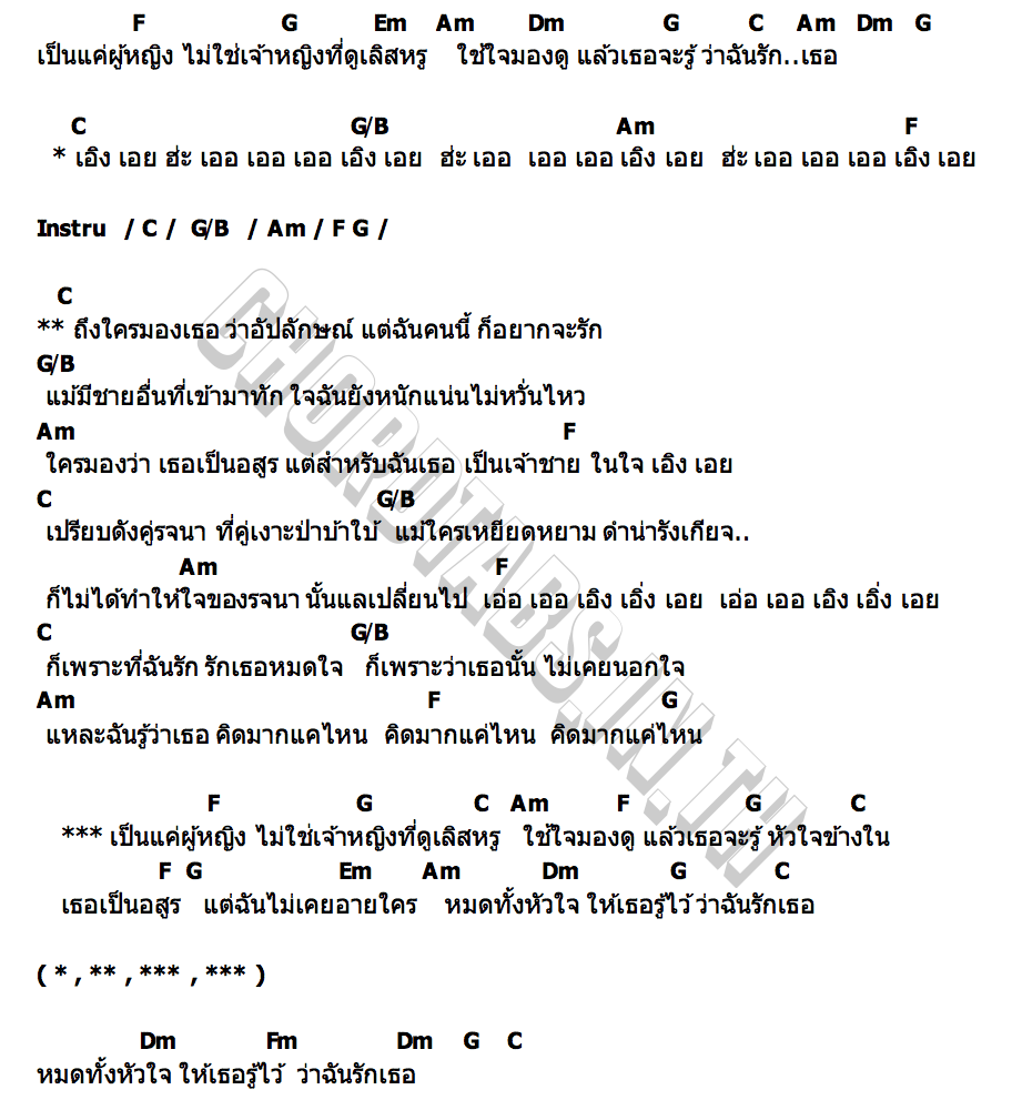 คอร์ด ดวงใจอสูร นุ่นนิ่น ชาลิสสา