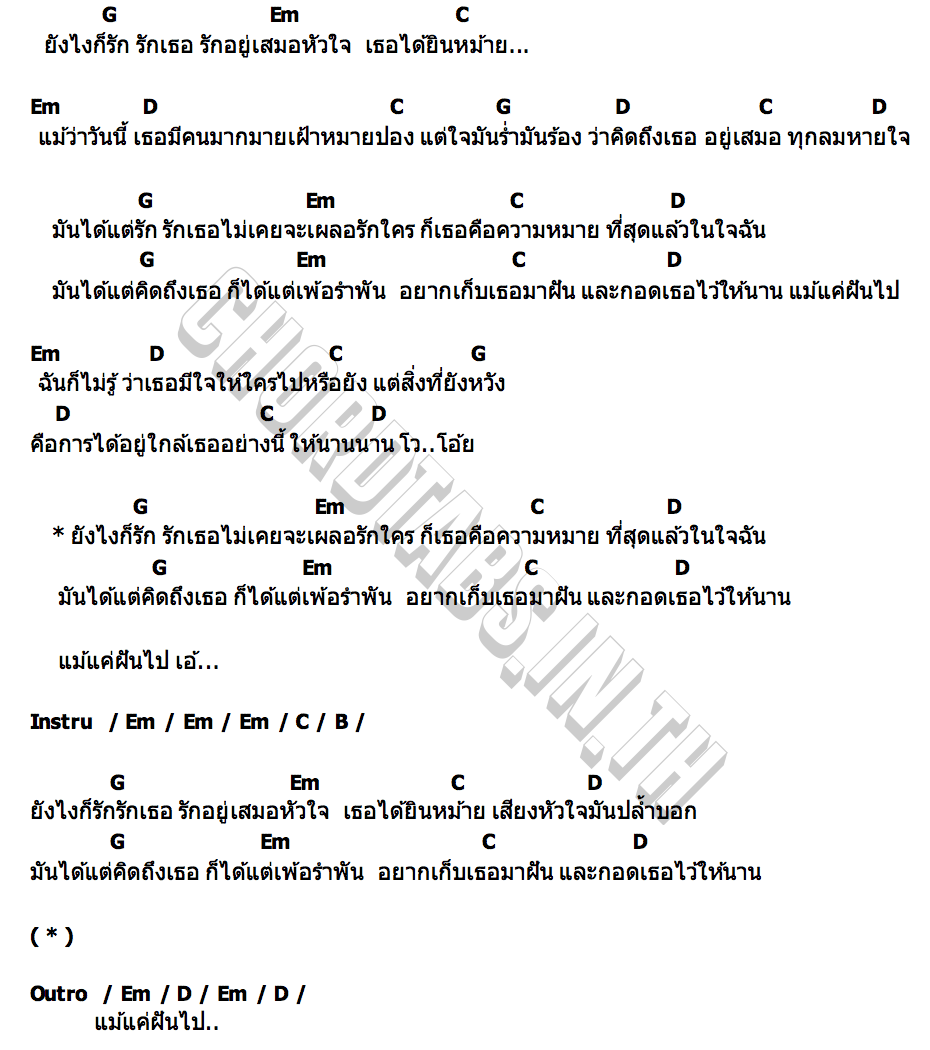 คอร์ด เสมอหัวใจ Benz Feel เกินพิกัด