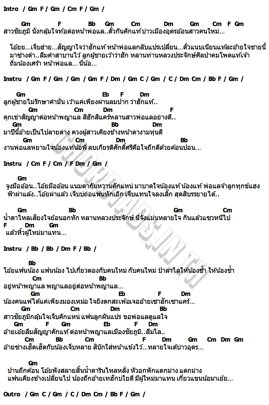 คอร์ด ฮักลาหน้าพ่อแล ยูกิ ไหทองคำ