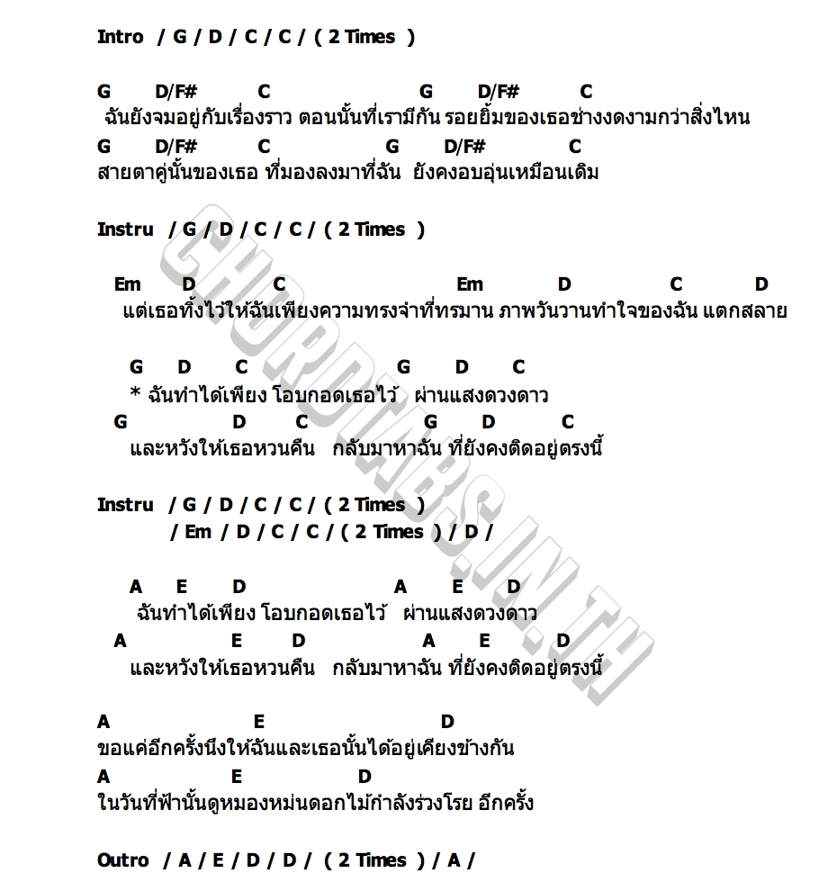 คอร์ด หวังแค่เพียง SoundSleep