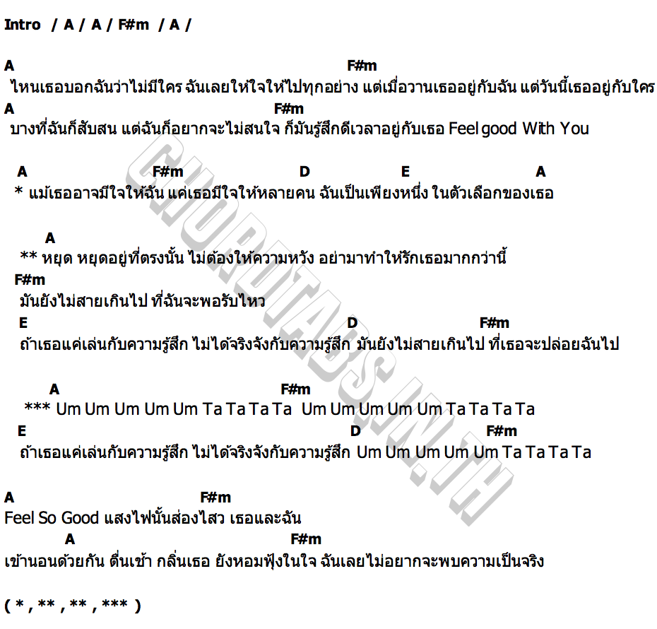 คอร์ด ยังไม่สายเกินไป Wakinn