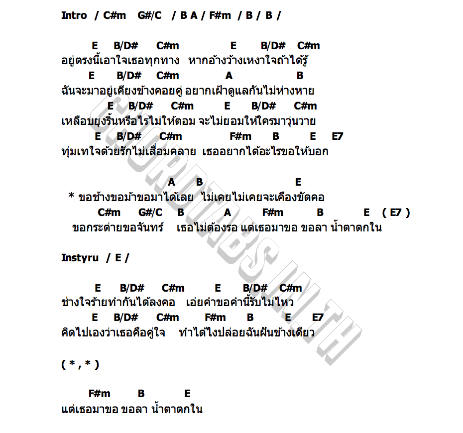 คอร์ด ขอลา ลีโอ อธิป