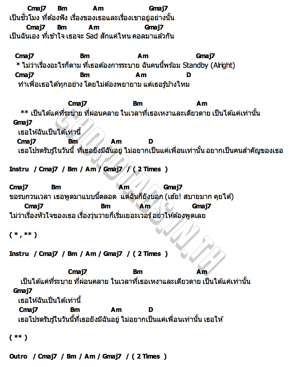 คอร์ด ที่ระบาย (UR TRASH) Roger That