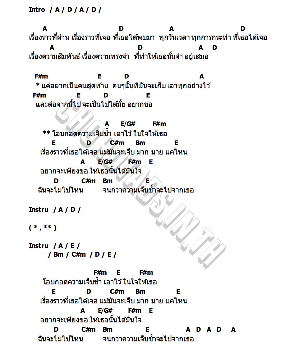 คอร์ด โอบกอดความเจ็บช้ำ Solomon