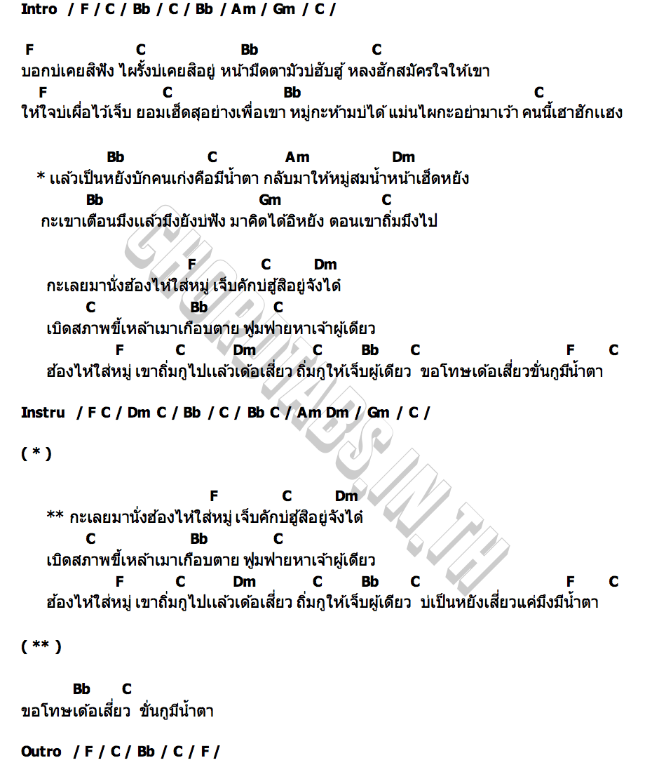 คอร์ด ฮ้องไห่ใส่หมู่ มิน กันตพัฒน์