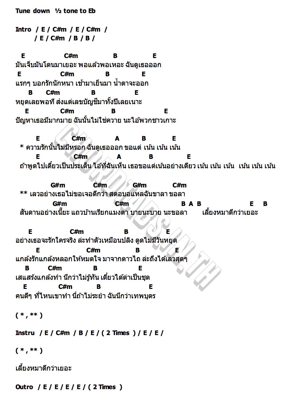 คอร์ด เน้น เน้น เน้น ต้นขิง ฐิติกาญจน์