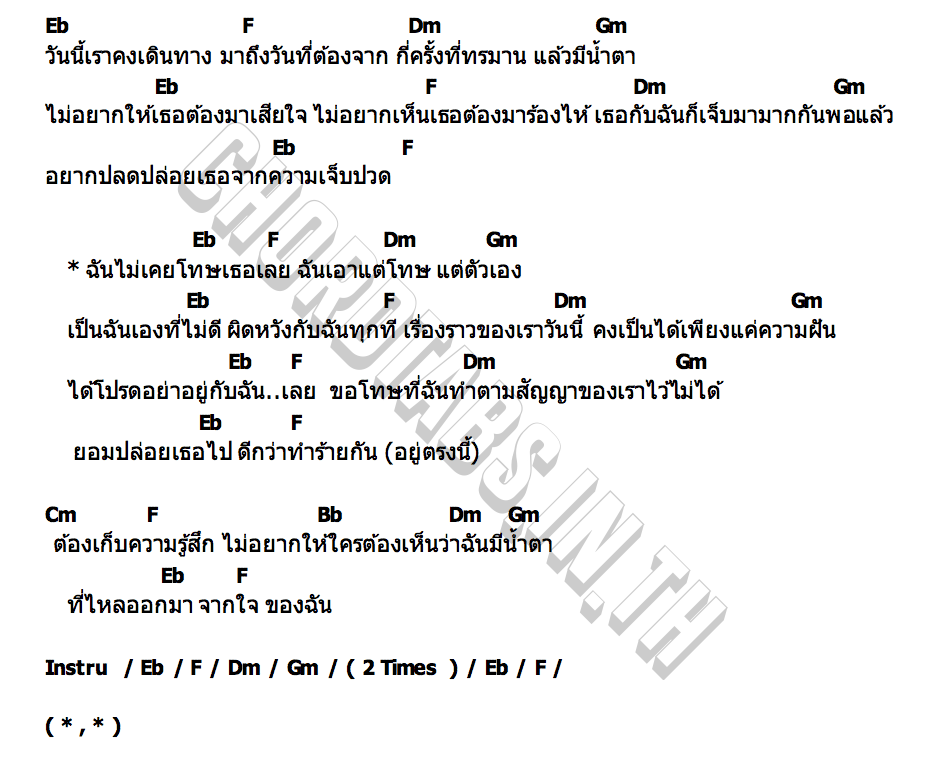 คอร์ด ปล่อยเธอไป MAX GAZINE