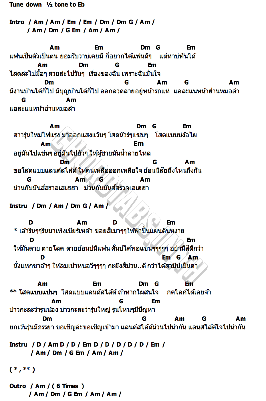 คอร์ด โสดแลนด์สไลด์ โบว์ เมษ์ลาลิน
