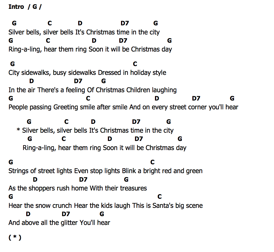 คอร์ด Silver Bells Billy Idol