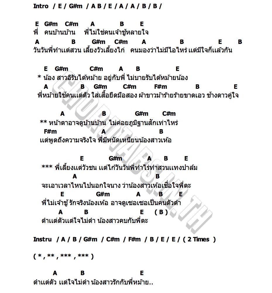 คอร์ด คบกับพี่หม้าย จอนนี่ วงศ์สุวัฒน์