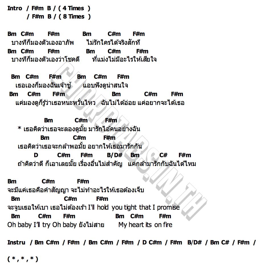 คอร์ด เอาเลยมั้ย (Let s Try) Khaotung Thanawat