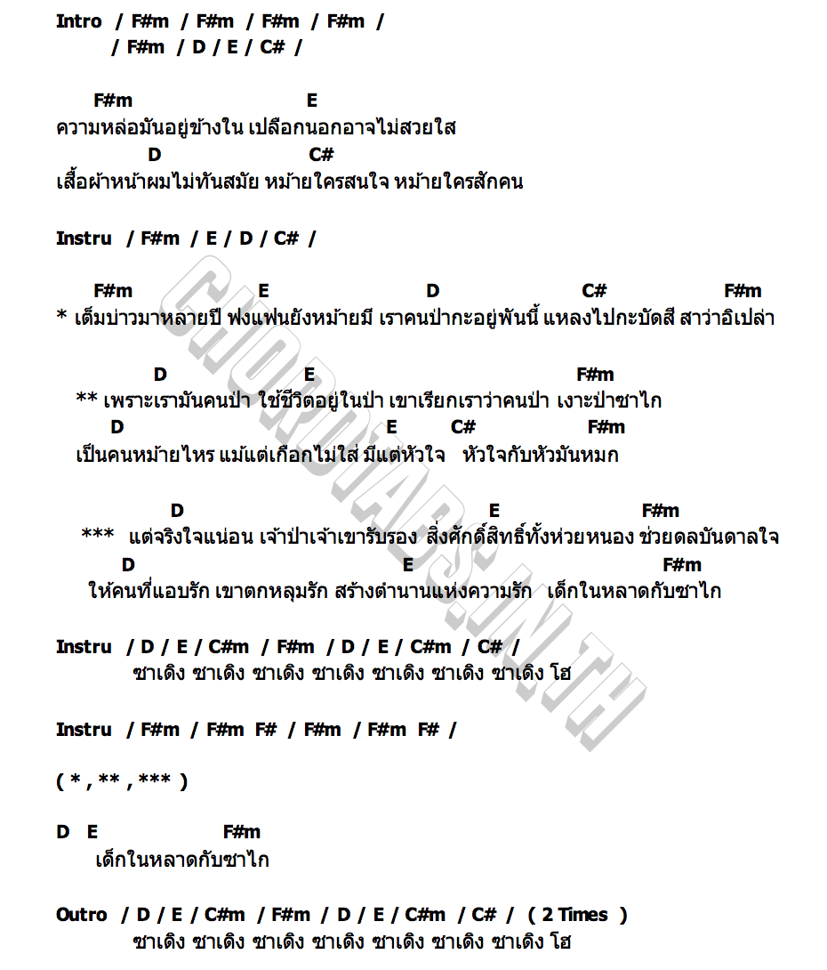 คอร์ด ซาไกกับเด็กในหลาด โชค มันนิ พาราฮัท