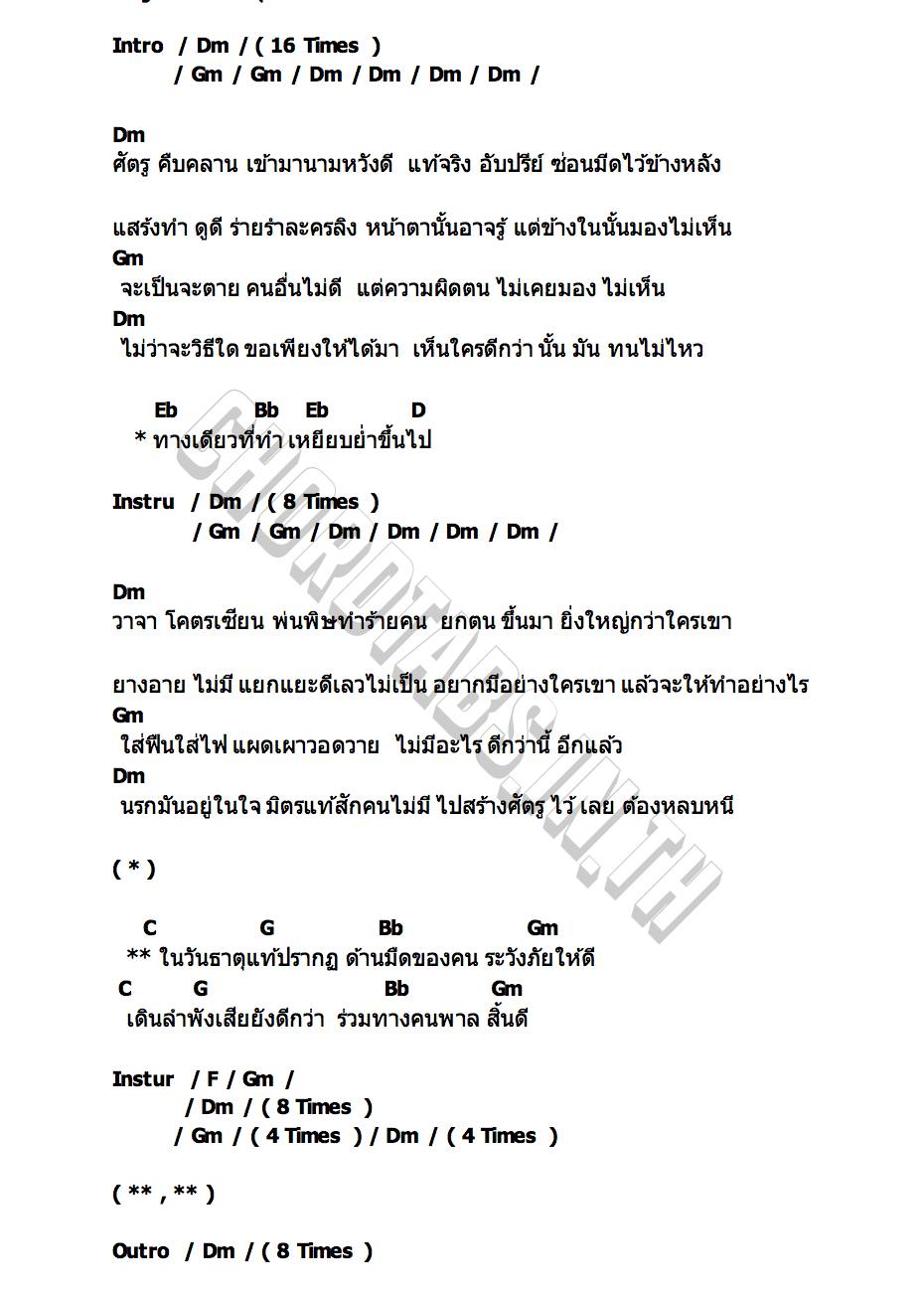 คอร์ด ธาตุแท้ Deja Vu