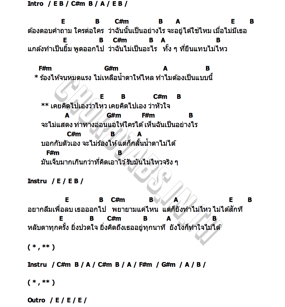คอร์ด เจ็บกว่าที่คิด PepperChacha