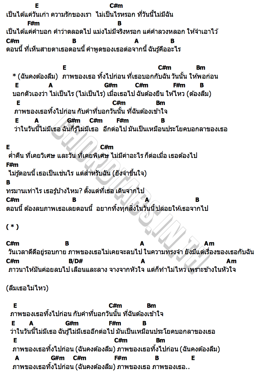คอร์ด ประโยคบอกลา (.jpg) MYYU Khawisara (INDYCAMP)
