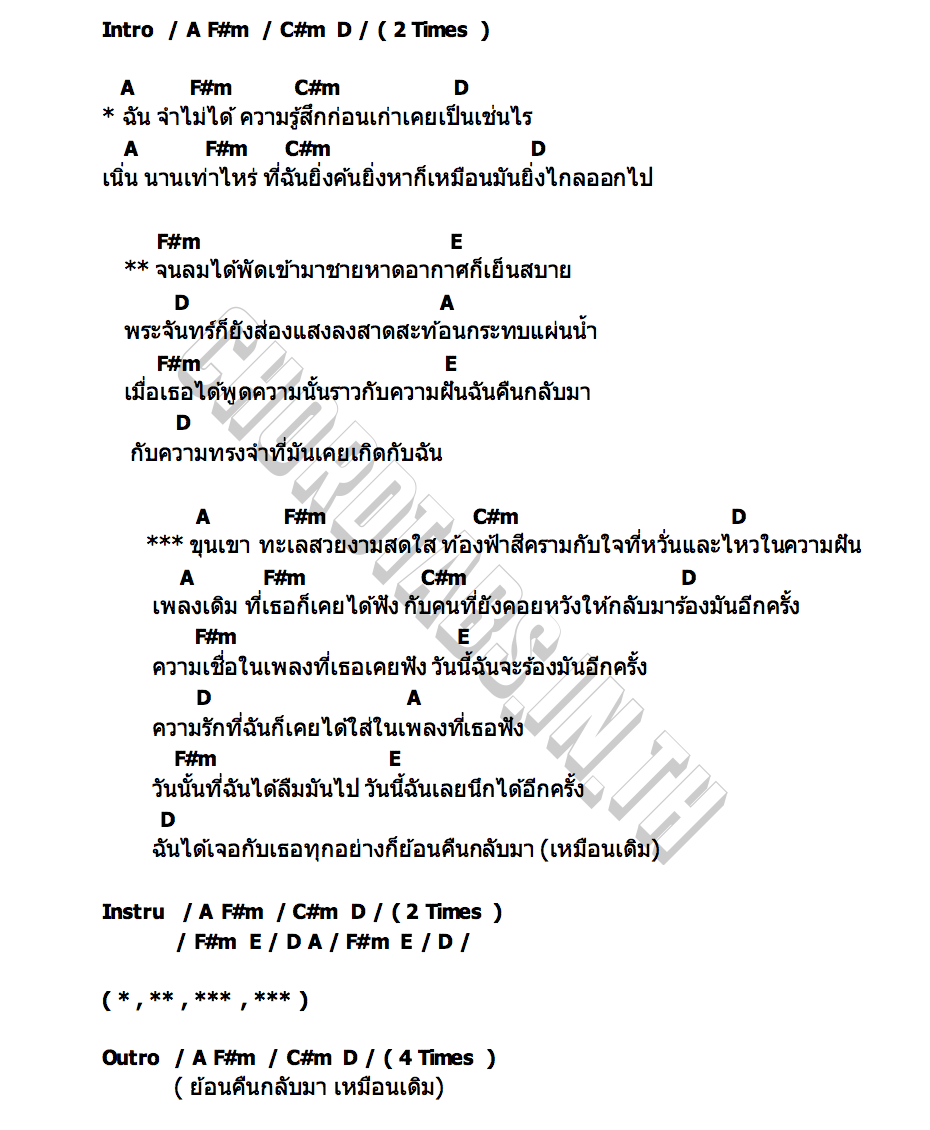 คอร์ด Feel Youngest Son