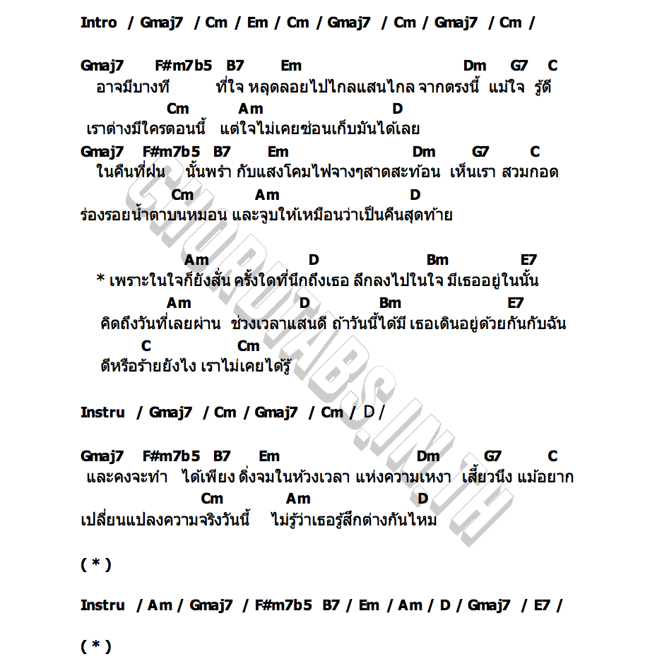 คอร์ด แค่ตอนนั้นเรา Secret Diskette