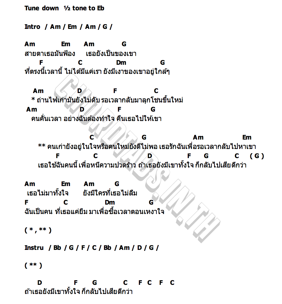 คอร์ด คนคั่นเวลา ไตตั้น