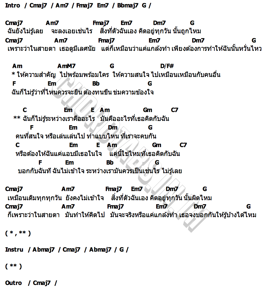 คอร์ด ระหว่างเราคืออะไร MIKE PATTARADET