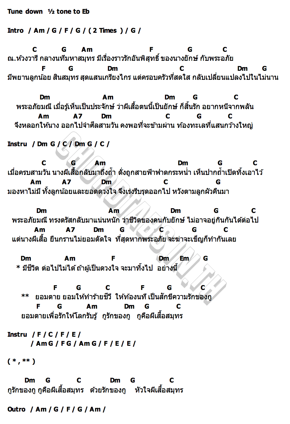 คอร์ด หัวใจผีเสื้อสมุทร เจเน็ตเขียว