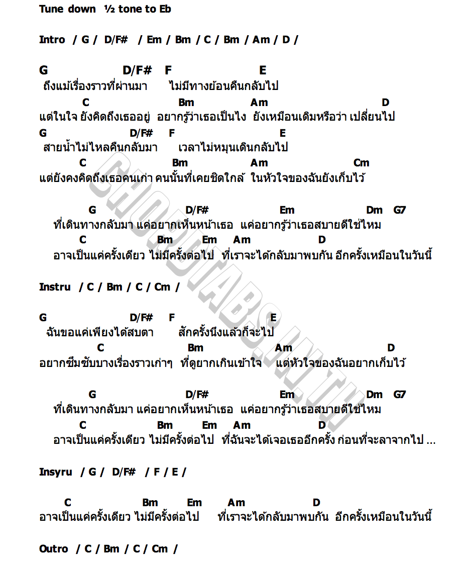 คอร์ด ธี่เดินทางกลับมา กานต์ The Parkinson