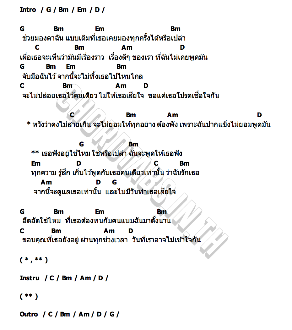 คอร์ด ฟังอยู่ใช่ไหม(From Now On) MAX Kornthas