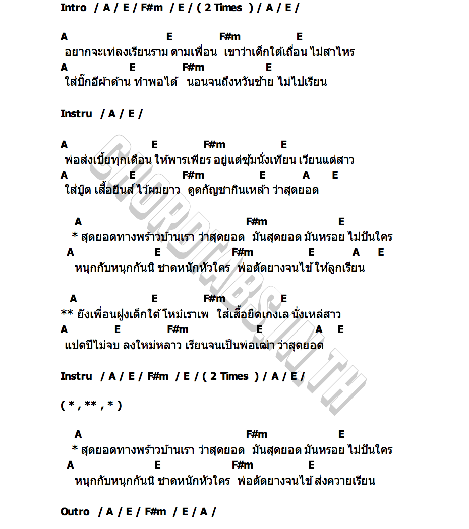 คอร์ด สุดยอดทางพร้าว ซี ดาหลา X ชัย นาทวี