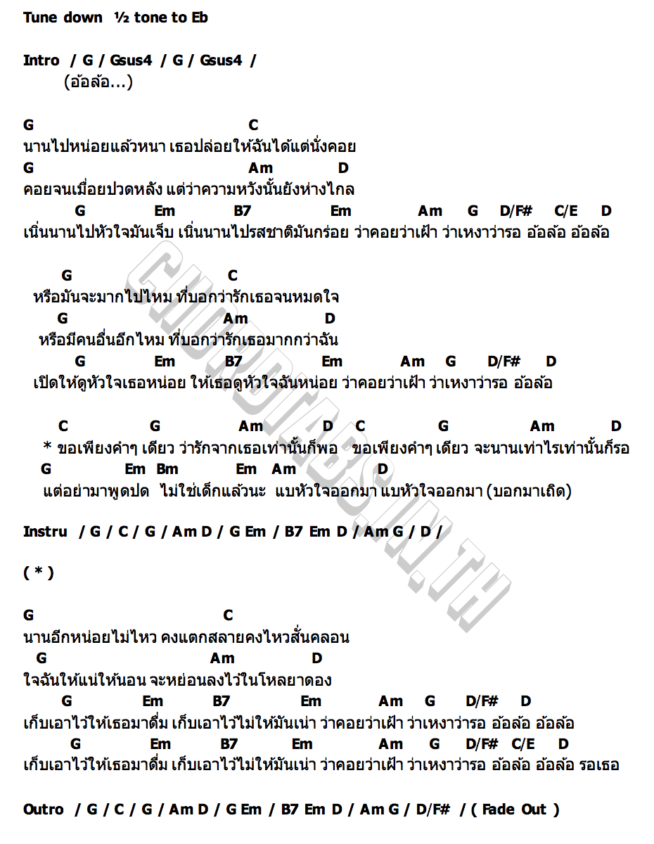 คอร์ด อ้อล้อ Wolftone