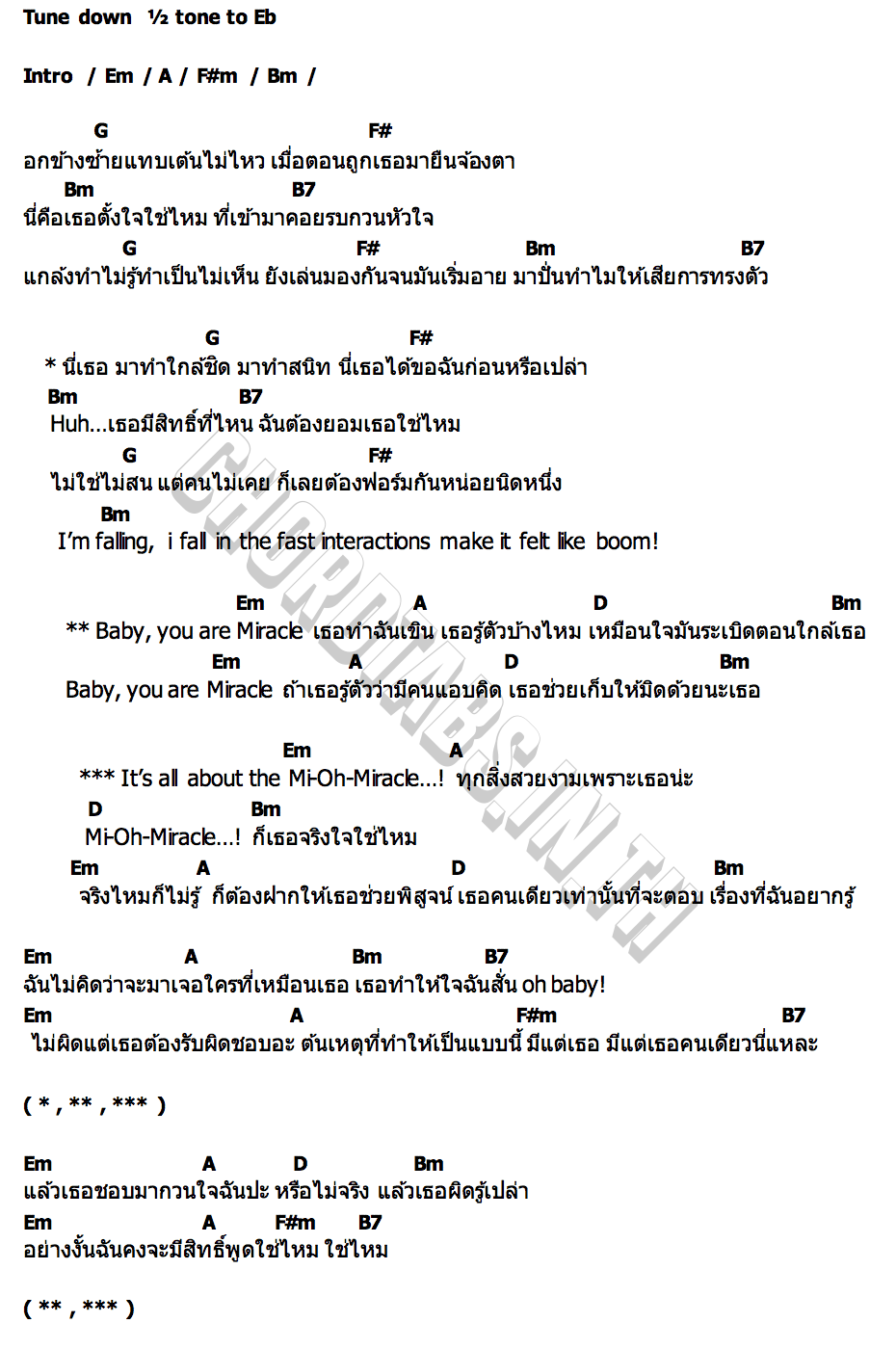 คอร์ด Miracle QRRA