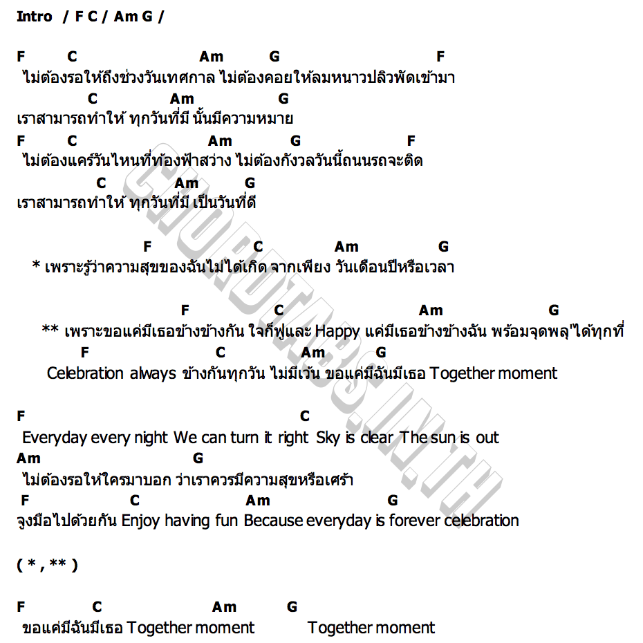 คอร์ด พาคุณฉลองความสุขทุกโมเมนต์ The Great Celebration ศูนย์การค้าเซ็นทรัล