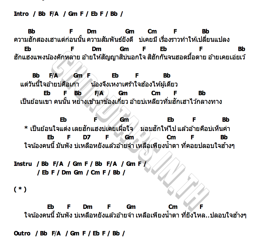 คอร์ด ใจแต่ง ยูกิ ไหทองคำ