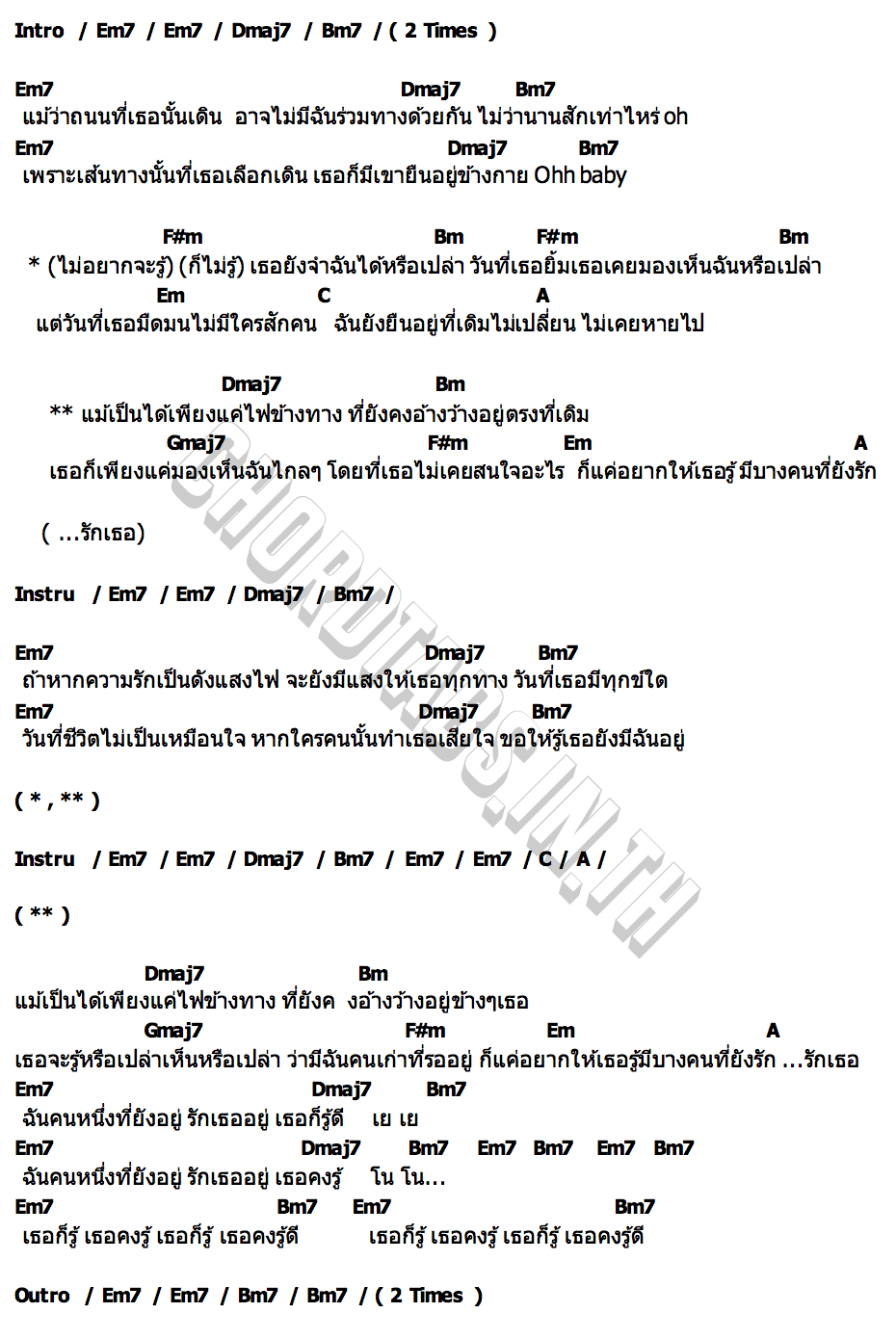 คอร์ด ไฟข้างทาง CK1987