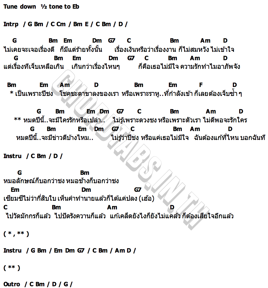 คอร์ด ปีชง Mind 4EVE