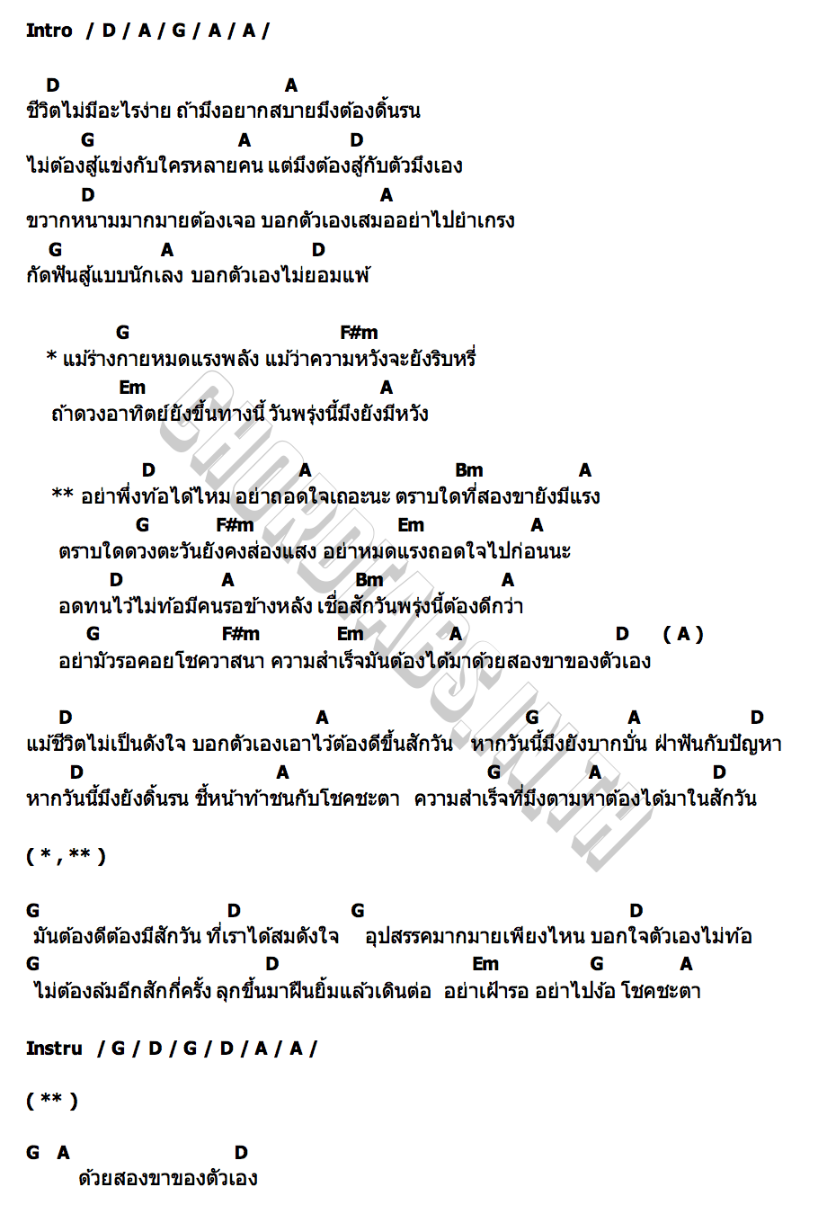 คอร์ด ดิ้นรน ซี ดาหลา x เบส ขวางหวัน