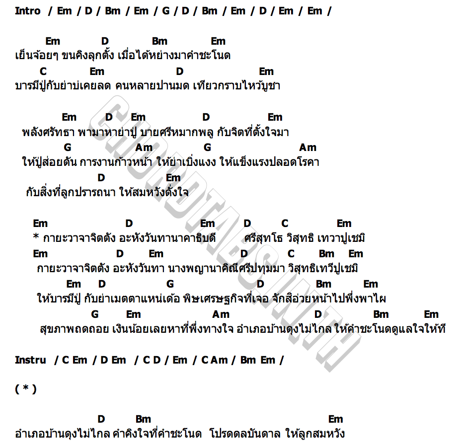 คอร์ด คำคิงใจที่คำชะโนด นิค รำไพ พร เนย ขวัญ