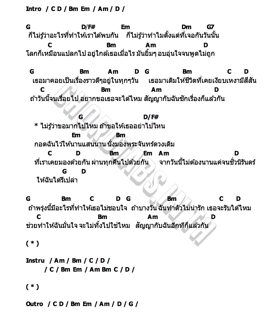 คอร์ด ให้กันได้ไหมเธอ  (Would You) MeenPing