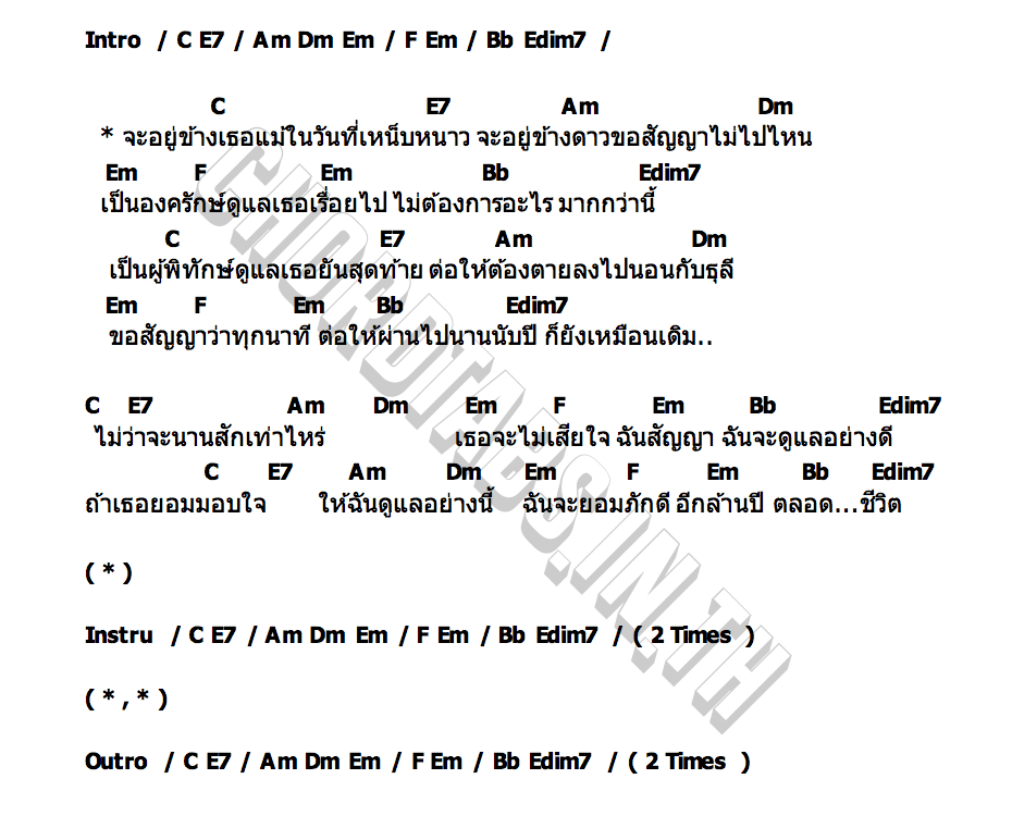 คอร์ด ยันจุดสิ้นสุดเวลา Arert