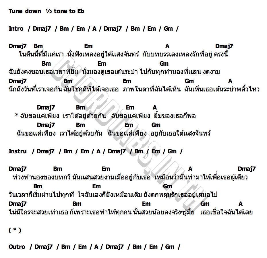 คอร์ด ฉันขอ OPEN EARTH